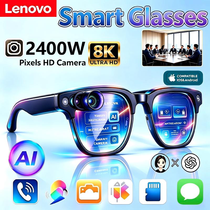 Lenovo New AI Smart Glasses Re - Smart Glasses Lens ulasan dan harga