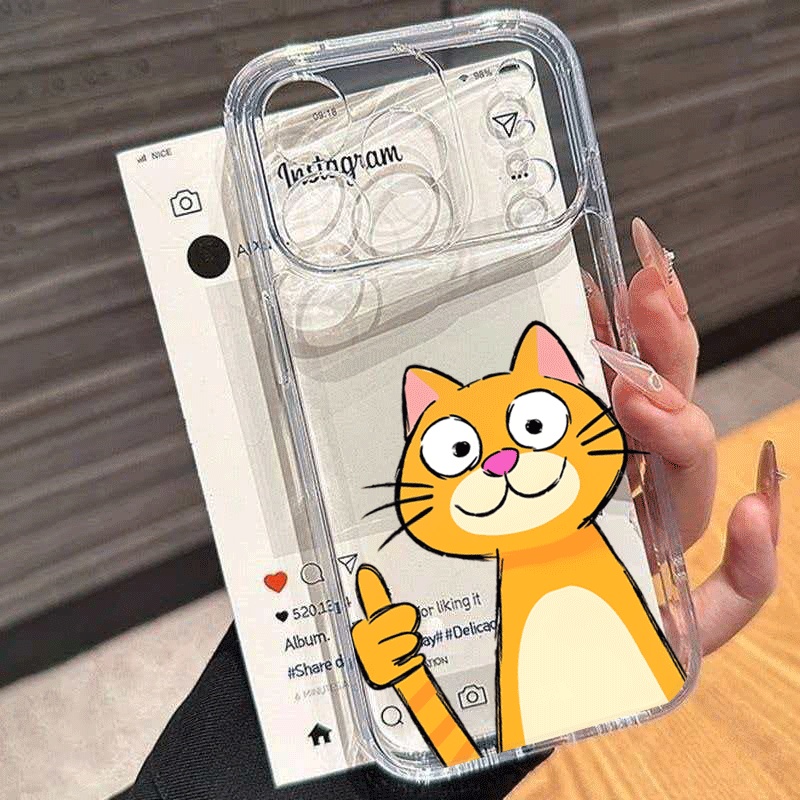 Cute Cartoon Orange Cat Phone  - Xiaomi Redmi Note 14 ulasan dan harga