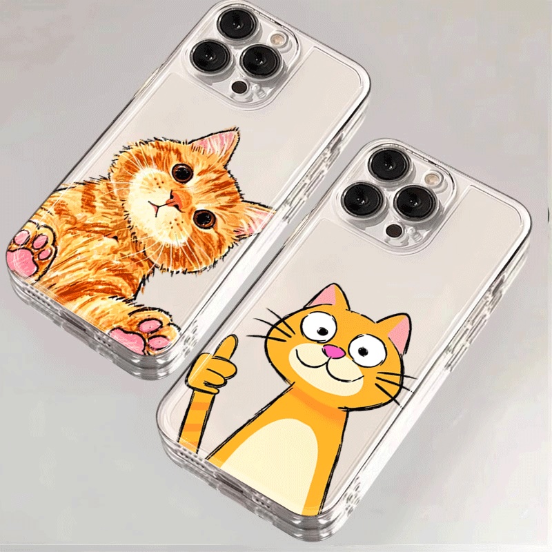 Cute Cartoon Orange Cat Phone  - Xiaomi Redmi Note 14 ulasan dan harga