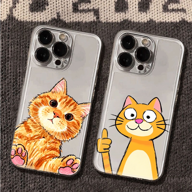 Cute Cartoon Orange Cat Phone  - Xiaomi Redmi Note 14 ulasan dan harga